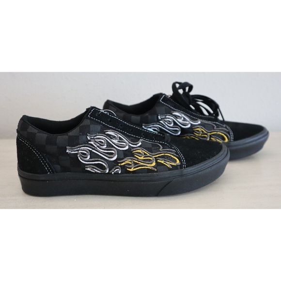 VANS Men's 6 Women's 7.5 Ignition Black Comfycush Old Skool Shoes SIB - Picture 4 of 6